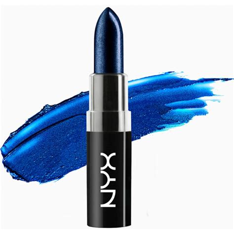 nyx blue lipstick
